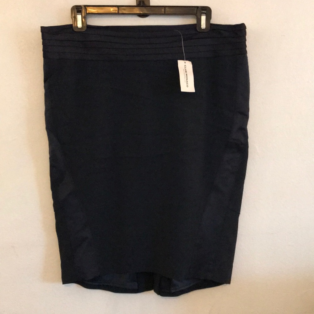 Club Monaco Tatyana Skirt Navy Blue